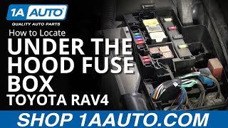 How to Locate Under the Hood Fuse Box 05-16 Toyota RAV4