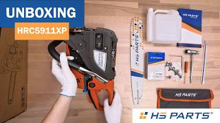 UNBOXING / HS PARTS HRC5911XP semi-professional chainsaw capacity 58.2