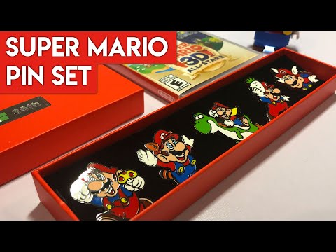 Super Mario Bros. 35th Anniversary Pins Set Unboxing & Closer Look!