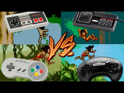 Genesis Vs SNES Vs NES Vs SMS - The Jungle Book