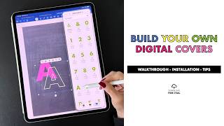 Build Your Own Digital Covers with 1293 Alpha Numeric Stickers & Templates - Walkthrough
