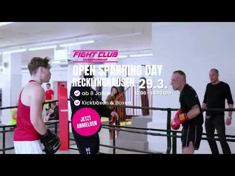 Open Sparring Day 29.3.2025 von 12:00 - 14:00 Uhr in Recklinghausen