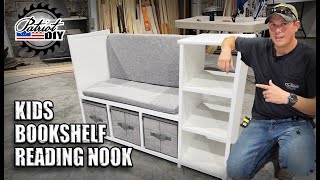 Your Kids Will Love This! DIY Kid's Bookshelf With Reading Nook