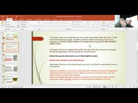 The lessons we deduce from the Last Sermon of the Prophet Muhammad (Peace be upon him)