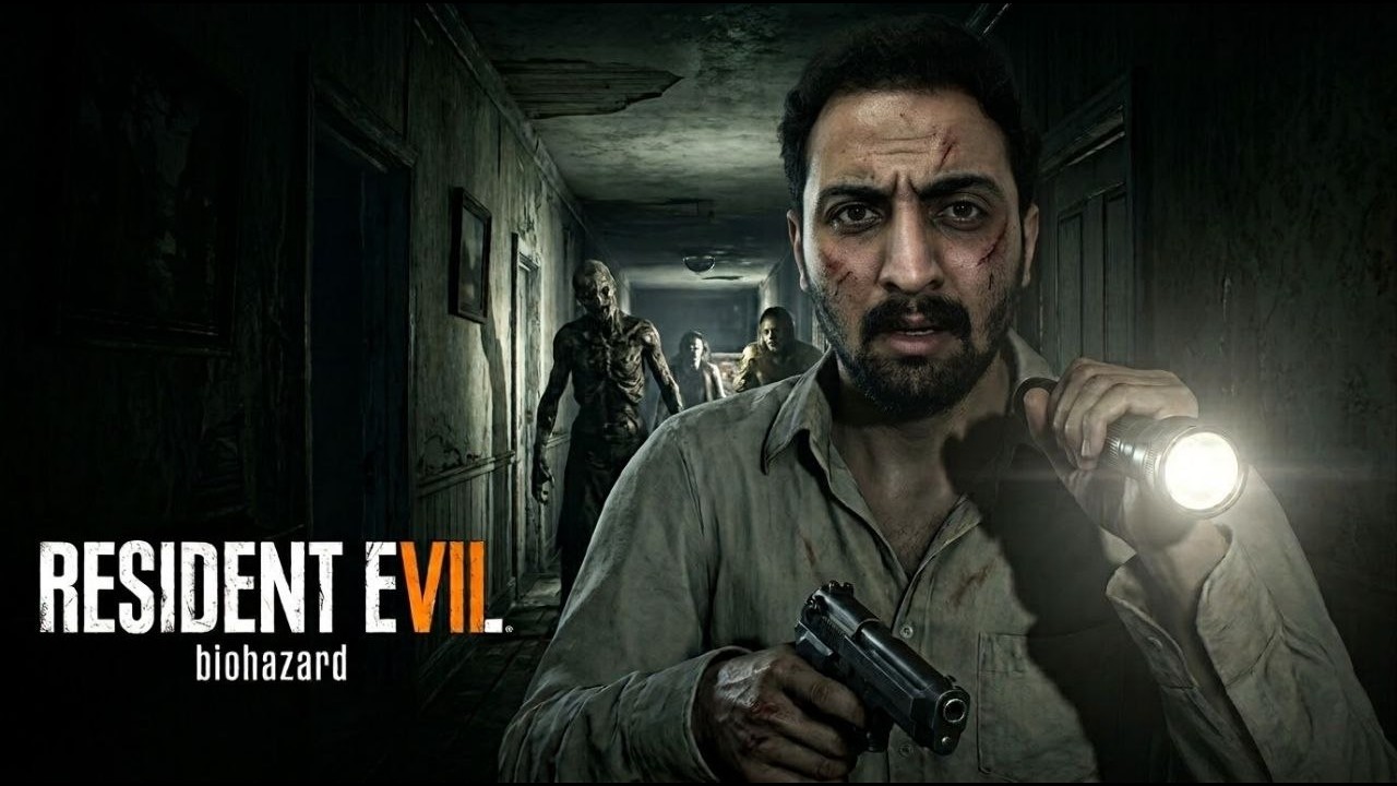 Resident Evil Biohazard 😍🤣 درگیری با پیرزن حشره