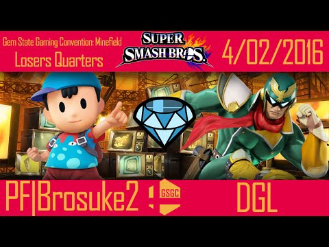 Minefield: PF|Brosuke2 (Ness) vs DGL (Captain Falcon) - Loser's Quarters