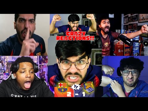Shocked REAL MADRID Fan and Happy BARCELONA Fans Reaction to BARCELONA 2-1 REAL SOCIEDAD | La Liga