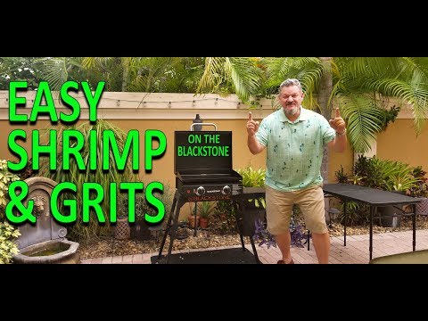 Easy Shrimp and Grits Recipe on the Blackstone | COOKING WITH BIG CAT 305