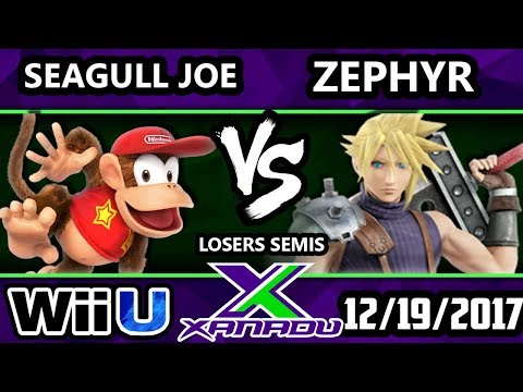 S@X 233 Smash 4 - Seagull Joe (Diddy Kong) Vs. Zephyr (Cloud) - SSB4 Losers Semis - Smash for Wii U.