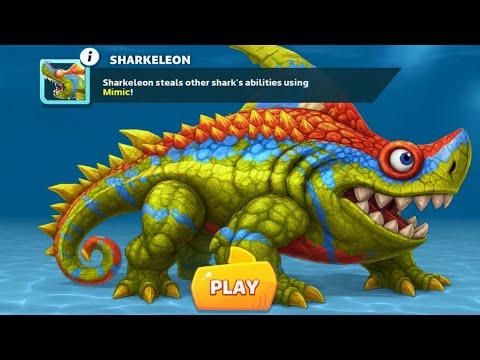 NEW GIANT MONSTER SHARKELEON UNLOCKED AND GAMEPLAY - Hungry Shark Evolution