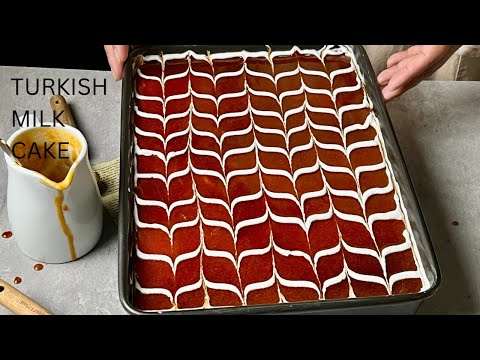 Turkish Milk Cake | Easy Milk Cake Recipe | Trilece | Tres Leches Cake