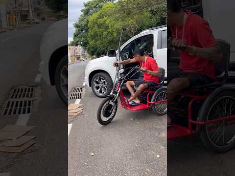 Fazendo a transferência do Triciclo pro carro☺️👏 #motivationalvideo