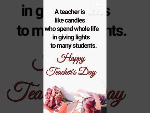 Teachers day wishes/Teachers day wishes in english/Happy teachers day wishes #ytshots #teachersday