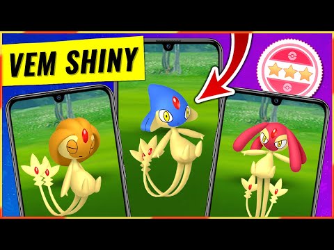 🔴 EVENTO TRIO DOS LAGOS SHINY - Pegando Azelf, Mesprit e Uxie POKEMON SHINY no Pokemon Go