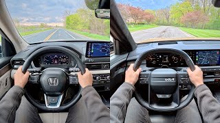 2027 Kia Telluride vs. 2026 Honda Pilot - Three Row Throwdown (Two Topher Take)