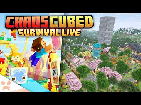 Updating My Survival World to CHAOS CUBED + SULFURBALL Stadium!
