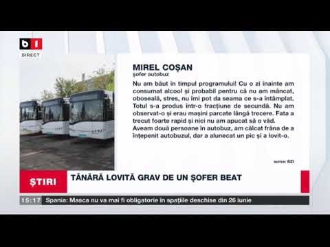 IASI - TANARA LOVITA GRAV DE UN SOFER DE AUTOBUZ_Stiri B1_19 iunie 2021
