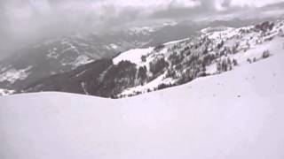 preview picture of video 'Skiabfahrt von Dorfgastein Fulseckgipfel nach Großarl zur Harbachhütte, Skigebiet Dorfgastein'