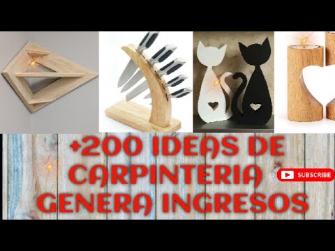 200 Ideas de madera que puedes hacer para vender y Generar Ingresos 🔥💰
