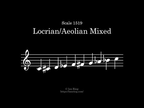 Scale 1519: Locrian/Aeolian Mixed