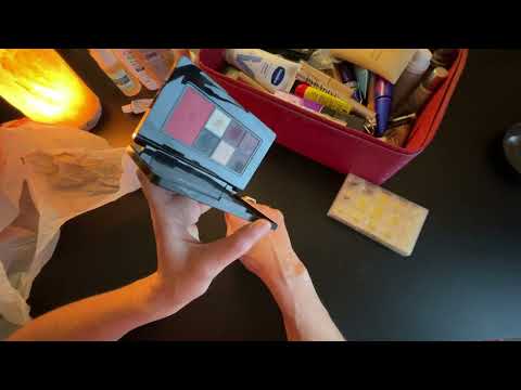 What’s Still in My Old Makeup Train Case? ASMR Declutter