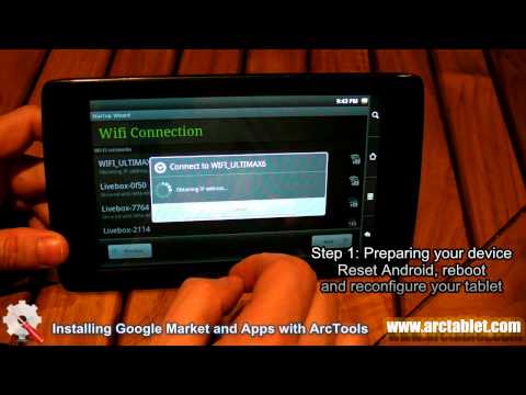 Use ArcTools to Install Android Market and Apps on your Archos (101/70/43/32/28) Internet Tablet