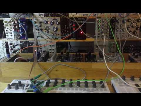 Slow drone, two sines into Arp2600 ring modulator.