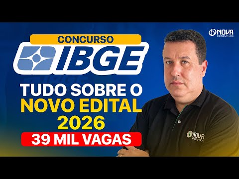 TUDO SOBRE O NOVO CONCURSO IBGE 2026: 39 MIL VAGAS TEMPORÁRIAS CONFIRMADAS 🔥