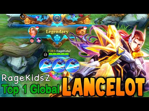 Brutal Phantom Hyper Carry Lancelot! Top 1 Global Lancelot Gamplay By RageKidsZ - Mobile Legends