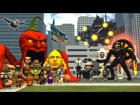 ALL NEW ITALIAN AI BRAINROT MEMES VS ALL SKIBIDI TOILET BOSSES! Who Is Stronger In Garry's Mod?