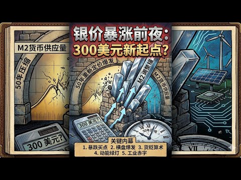 银价暴涨前夜？300美元可能只是白银&ldquo;重新定价&rdquo;的起点｜为什么白银在经历剧烈回调后，反而可能变得更强？｜ 黄金创新高后，下一个爆发的会是白银吗？
