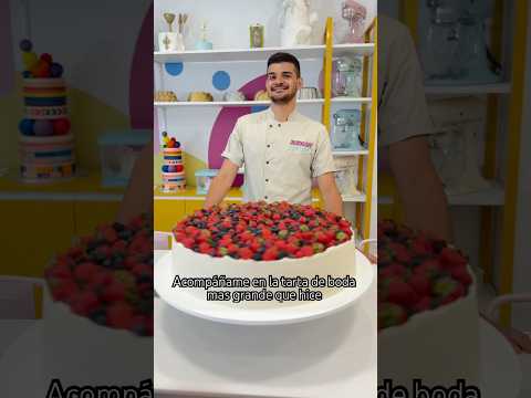 La tarta de boda mas grande que hice en Granada #weddingcake #tartadeboda #italianweddingcake