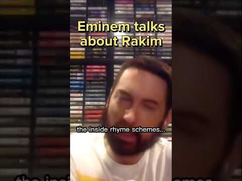 Eminem talks about Rakim #shorts #eminem #rakim