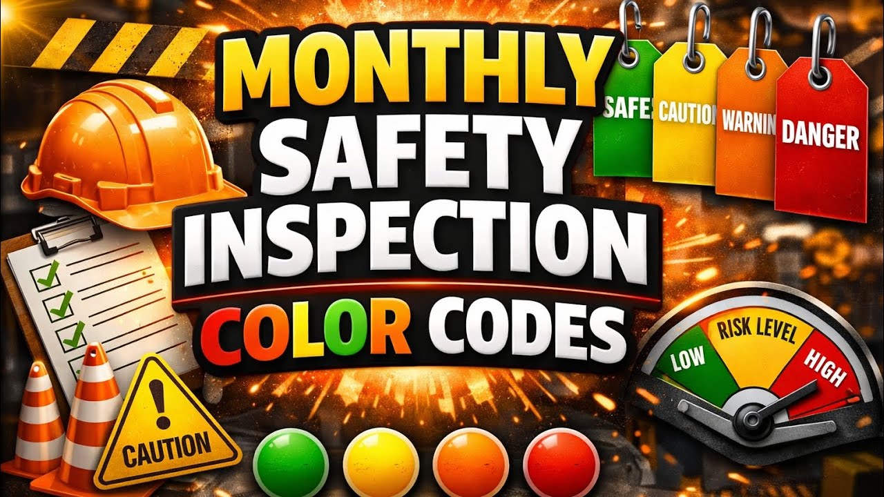 Monthly Safety Inspection Color Codes Explained | HSE Training for Beginners