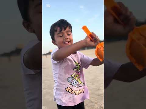 Sanskriti and swastik at Mooloolaba Beach