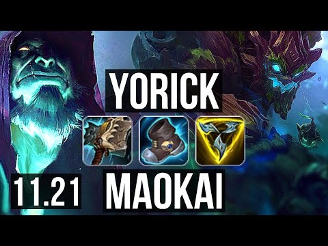 YORICK vs MAOKAI (TOP) (DEFEAT) | 1.4M mastery, 700+ games | KR Diamond | 11.21
