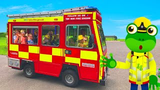 Gecko And The Mini Fire Truck | Gecko&#39;s Real Vehicles | Fire Trucks For Kids | Educational Videos