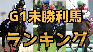 【競馬】G1未勝利馬ランキング