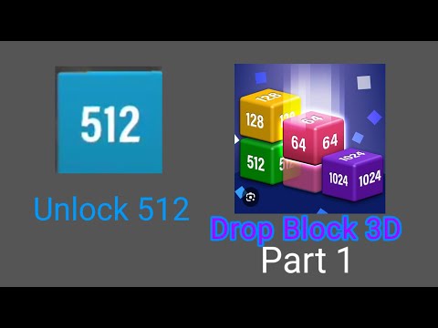 Drop Block 3D Gameplay Part 1 (Unlock 512)