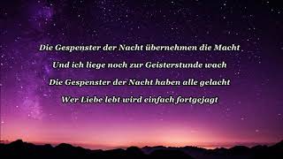 Fantasy - Gespenster der Nacht (Lyrics)