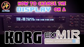 Video thumbnail for How to change display on a KORG M1Rex by Anders Enger Jensen