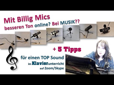 Besserer Ton im Online-Musikunterricht! Billig Mikro Vergleichstest & 5 Tipps