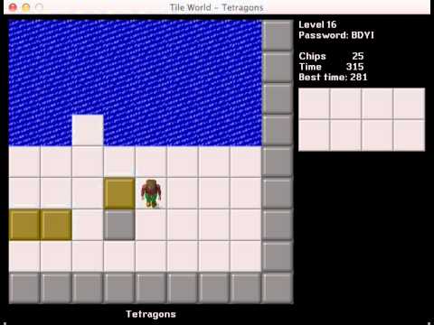 CCLP1 level 16 solution - 281 seconds
