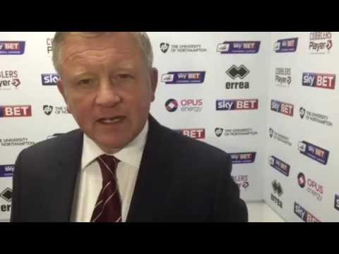 Chris Wilder reflecting on Northampton Town 2 Hartlepool United 1