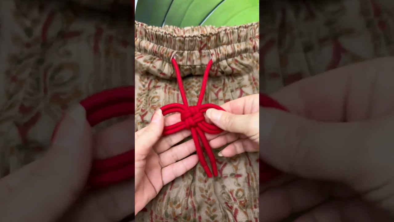 Creative inspiration sweater sweatpants waist rope knot #Practical tips #Practical knots