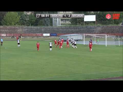 MŠK Považská Bystrica - Spartak Myjava 1:2 (zostrih)