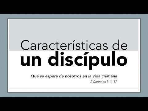 Características de un discípulo