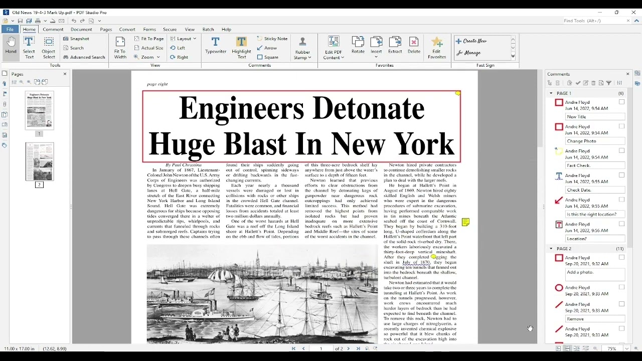 PDF Studio - Add Comment Summary when Printing