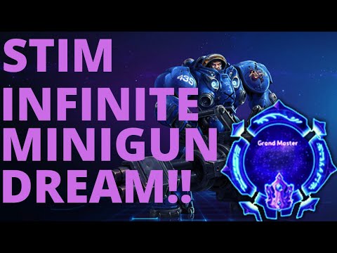 Tychus Odin - THE STIM INFINITE MINIGUN DREAM!! - Grandmaster Storm League