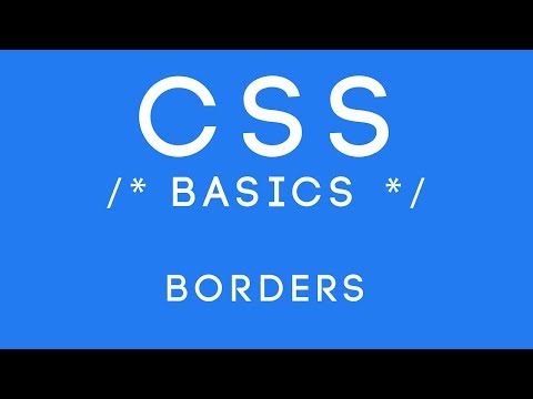 CSS Basics Tutorial 28 Borders